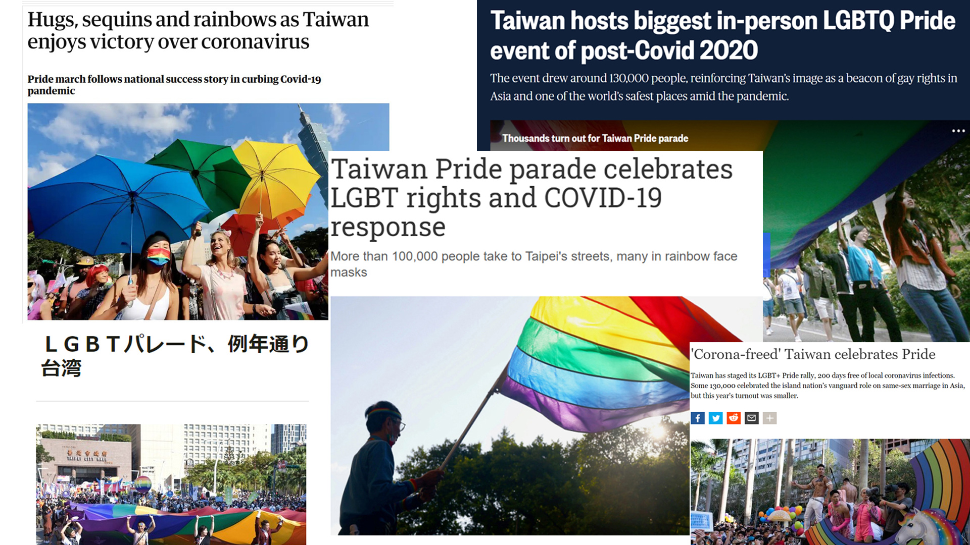 全球唯一！抗疫有成 台灣同志遊行躍上國際版面